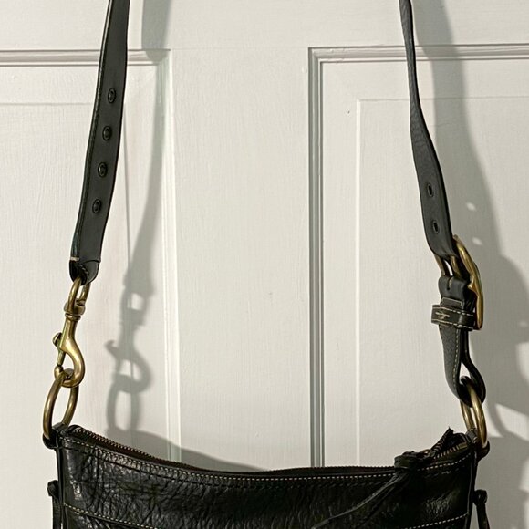 Vintage Coach Crossbody Pebble Leather Bag - Picture 3 of 5
